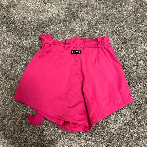 Five dancewear pink tie shorts Size Youth Large - Picture 2 of 2